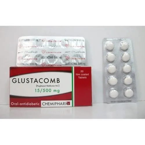 جلوستاكومب 15/500 مجم 20 قرص
