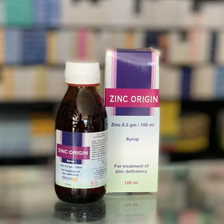 زنك اوريجين 0.2جم/100مل شراب 120 مل