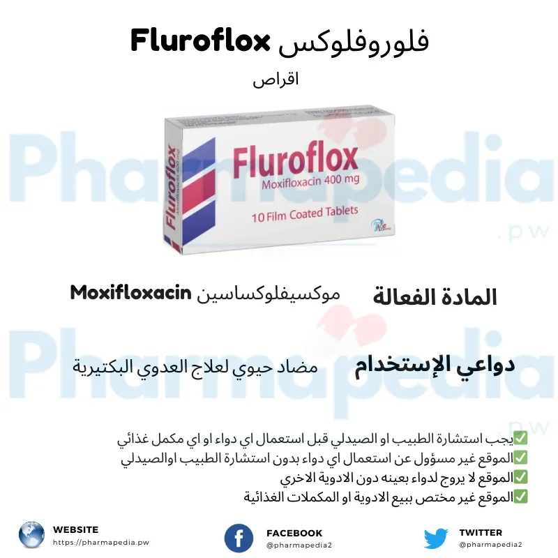 فلوروفلوكس 400مجم 10 قرص