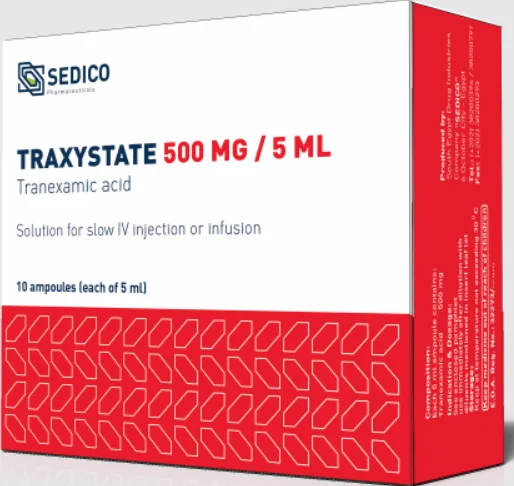 تراكسيستات 500مجم5مل 10 امبول وريد