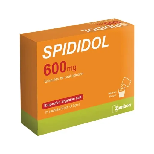 سبيديدول 600 مجم 12 كيس به حبيبات فوارة
